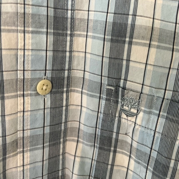 Timberland Men's Medium Plaid Long‎ Sleeve Button Up Shirt - Picture 4 of 7